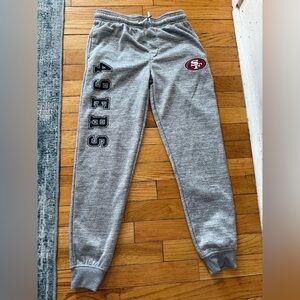 NFL Gray 49ers Kids Joggers